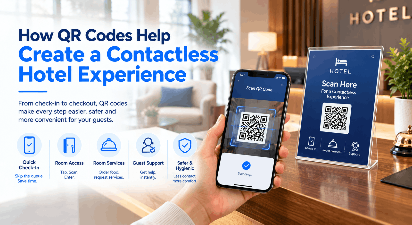 How QR Codes Help Create a Contactless Hotel Experience